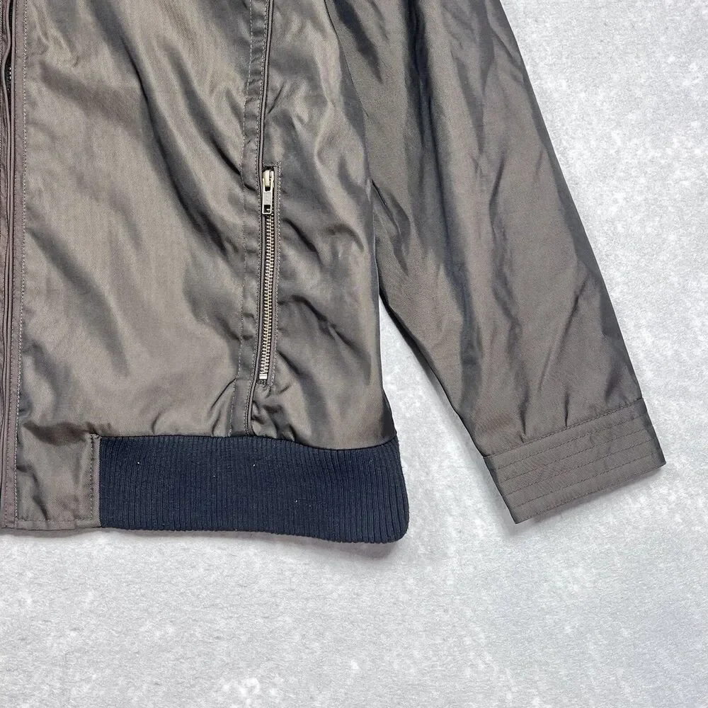 Wellensteyn Jacket Men Large Metallic Shiny Slim Weatherproof Bomber RARE SAMPLE